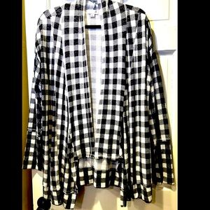 SO Black & White Checked Jacket Size Large